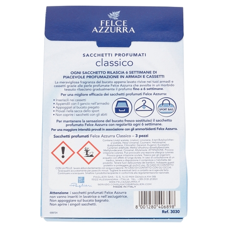Felce Azzurra Sacchetti Profumati classico 3 pz